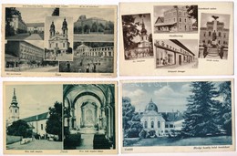 10 Db RÉGI Magyar Városképes Lap / 10 Pre-1945 Hungarian Town-view Postcards - Ohne Zuordnung