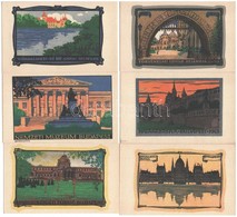 ** 10 Db RÉGI Budapesti Művész Képeslap. Vegyes Minőség / 10 Pre-1950 Budapest Art Postcards. Mixed Quality - Non Classés