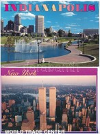 ** * 34 Db MODERN Amerikai és Kanadai Városképes Lap / 34 Modern American (USA) And Canadian Town-view Postcards - Unclassified