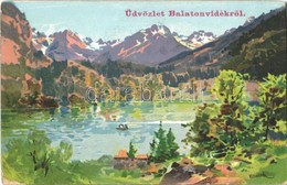 T2/T3 1903 Balaton, Üdvözlet Balatonvidékről! Litho S: Heinisch (EK) - Unclassified