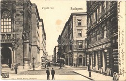 T2/T3 1906 Budapest V. Vigadó Tér, Magyar Királyi Államvasutak Központi Jegyirodája, Kávéház, Pénzváltó. Divald Károly 5 - Ohne Zuordnung