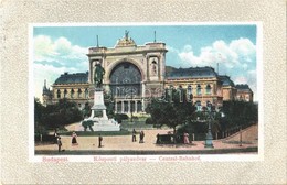 T2/T3 1912 Budapest VII. Központi (Keleti) Pályaudvar, Vasútállomás, Baross Szobor (EK) - Zonder Classificatie