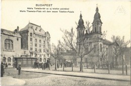 T2 1915 Budapest VIII. Mária Terézia Tér, Új Telefon Palota, Józsefvárosi Templom - Zonder Classificatie