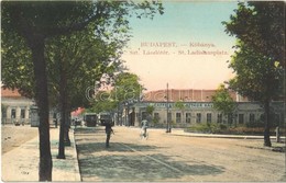 T2 1913 Budapest X. Kőbánya, Szent László Tér, Otthon Kávéház, Villamosok - Ohne Zuordnung