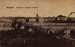 T3/T4 1918 Szeged, Látkép Az újszegedi Oldalról, Híd (ázott / Wet Damage) - Non Classés