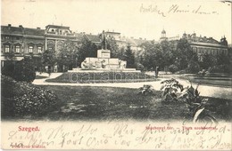 T2 1908 Szeged, Széchenyi Tér, Tisza Lajos Szobor. Pető Ernő Kiadása - Non Classés