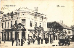 T2/T3 1906 Székesfehérvár, Nádor Utca, Gans Ignác üzlete, Közgazdasági Bank és Takarékpénztár. Kiadja Eisler Adolf 896.  - Non Classés