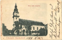 T2/T3 1899 Szolnok, Római Katolikus Templom. Szigeti H. Fényképész Kiadása (EK) - Non Classés