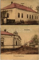 T2/T3 1924 Tiszaladány, Paplak, Községháza. Kiadja A Hangya Szövetkezet + 1924 Tiszaladány Pü. Pecsét (EK) - Non Classés
