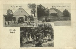 T2 1912 Uzd (Urd), Uzdborjád (Sárszentlőrinc); Horváth Béla üzlete, Pesthy M.-féle Uradalmi Ház, Jegyzői Hivatal - Non Classés