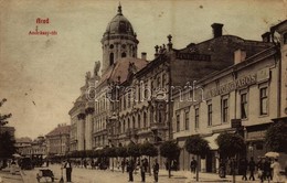 * T2 Arad, Andrássy Tér, Steigerwald A. Bútorgyáros, Morgenstern Gyula Fogászata, Hegedűs Gy. és Geller L. üzlete / Squa - Unclassified