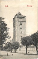 T3 1909 Arad, Víztorony, Fényképész állvánnyal Egy Létrán. Kiadja Kerpel Izsó 20. / Water Tower, Photographer Standing O - Ohne Zuordnung