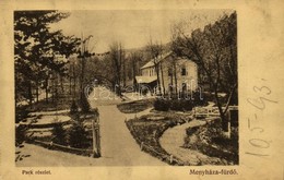 T2/T3 1915 Csíkszereda, Miercurea Ciuc; Park, Központi Szálloda. Illés Albert Kiadása / Park, Hotel - Képeslapfüzetből / - Ohne Zuordnung