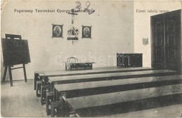 T2/T3 1916 Gyergyószentmiklós, Gheorgheni;  Fogarassy Tanintézet, Elemi Iskola Terem, Belső / School Interior, Classroom - Unclassified