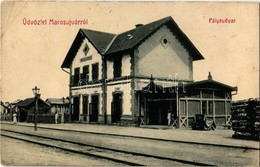 T3 1909 Marosújvár, Uioara, Ocna Mures; Pályaudvar, Vasútállomás. W. L. 1606. / Bahnhof / Gara / Railway Station (EK) - Ohne Zuordnung