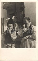 T1/T2 1944 Nagykend, Chendu Mare, Kend; Gyermekek Népviseletben, Folklór / Folklore - Ohne Zuordnung