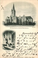 T2/T3 Nagyszeben, Hermannstadt, Sibiu; Evangelische Stadt-Pfarrkirche, Kanzel. Verlag V. Carl F. Jickely. Brüder Pick /  - Unclassified