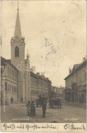 * T2/T3 1906 Nagyvárad, Oradea; Fő Utca, Orsolyiták Zárdája és Temploma, Kiss Dávid üzlete. Sonnenfeld Adolf Kiadása / M - Unclassified