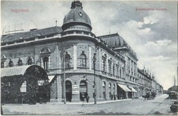T2 1906 Nagyvárad, Oradea; Kereskedelmi Csarnok, Lloyd Kávéház, üzletek / Hall Of Commerce, Lloyd Café, Shops - Ohne Zuordnung