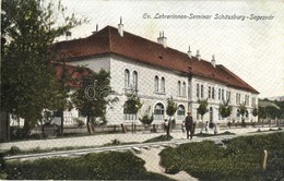 T2/T3 Segesvár, Schässburg, Sighisoara; Evangélikus Tanítónő-szeminárium, Villamossín / Teachers Training Institute, Tra - Ohne Zuordnung