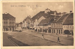 T2/T3 1912 Segesvár, Schässburg, Sighisoara; Utca, Zimmermann Testvérek üzlete / Street View, Shops (EK) - Ohne Zuordnung