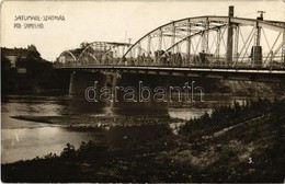 T2 1940 Szatmárnémeti, Szatmár, Satu Mare; Pod Somes / Szamos Híd / Somes River Bridge. Photo + '1940 Szatmárnémeti Viss - Ohne Zuordnung