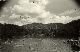 ** T3 Szováta-fürdő, Baile Sovata; Fürdőzők / Spa, Bathing People  (ragasztónyom / Gluemark) - Ohne Zuordnung