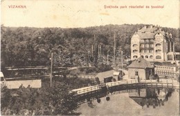 T2/T3 1911 Vízakna, Salzburg, Ocna Sibiului; Szálloda Park Részlettel és Tavakkal. Takács Jenő Kiadása / Hotel, Park, La - Ohne Zuordnung