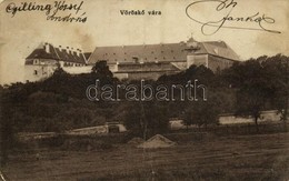 T3 1915 Cseszte, Castá; Vöröskő Vára. Kiadja Laczkovich Róbert / Hrad Cerveny Kamen / Castle (fa) - Unclassified