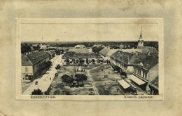 T4 1911 Érsekújvár, Nové Zámky; Kossuth Lajos Tér, Nemzeti Szálloda és Kávéház, Steiner üzlete. W. L. Bp. 2098. / Square - Zonder Classificatie