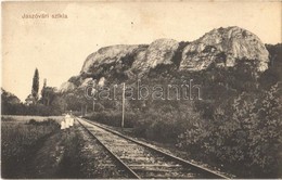 T2 1913 Jászó, Jászóvár, Jasov; Szikla, Vasúti Sín / Rock, Railway Track - Unclassified