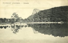 T2/T3 1916 Jászóváralja, Jasovsky Podzámok (Jászó, Jászóvár, Jasov); Halastó. Kiadja Szily János / Fishpond, Lake (gyűrő - Zonder Classificatie