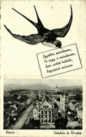 T2 1942 Kassa, Kosice; 'Egyetlen Szerelmem, Te Vagy A Mindenem, Ezer Csókot Küldök, Fogadjad Szívesen'. Montázslap Fecsk - Ohne Zuordnung