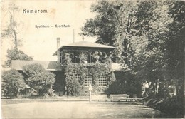 T2/T3 1906 Komárom, Komárno; Sport Kert. E. D. K. 79. 'Pannonia' Nyomda / Sport Park - Ohne Zuordnung