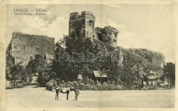 T2/T3 1922 Léva, Levice; Stará Hrada, Levicky Hrad / Vár / Castle - Képeslapfüzetből / From Postcard Booklet (EK) - Ohne Zuordnung