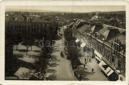 ** T2/T3 Losonc, Lucenec; Panorama / Látkép, üzletek, Izraelita Templom, Zsinagóga / General View, Shops, Synagogue. Lic - Unclassified