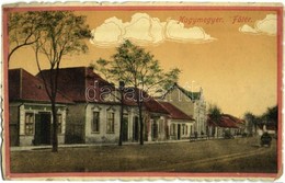 T3 1929 Nagymegyer, Velky Meder; Fő Tér, üzletek. Kiadja A Haladás Könyvnyomda / Main Square, Shops (kopott Sarkak / Wor - Ohne Zuordnung