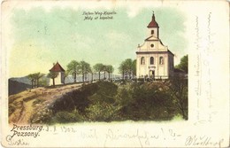 T2/T3 1902 Pozsony, Pressburg, Bratislava; Mély úti Kápolna. Heliocolorkarte Von Ottmar Zieher / Tiefen Weg Kapelle / Ch - Ohne Zuordnung