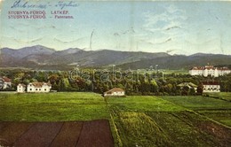 * T3 1919 Stubnyafürdő, Túróchévíz, Stubnianske Teplice, Turcianske Teplice; Látkép, Nyaralók / Panorama / General View, - Non Classés