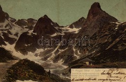 T2/T3 1904 Tátra, Magas Tátra, Vysoké Tatry; Zöld-tó és Karbunkulus-torony. F. Pietschmann 931. / Grüner See U. Karfunke - Ohne Zuordnung