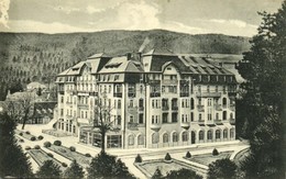 * T3 1918 Trencsénteplic, Trencianske Teplice; Teplicz Nagy Szálloda / Grand Hotel Teplicz / Spa, Hotel (felületi Sérülé - Unclassified