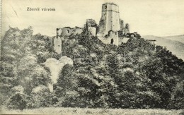 ** T2/T3 Zboró, Zborov; II. Rákóczi Ferenc Vár / Zborovsky Hrad / Castle - Képeslapfüzetből / From Postcard Booklet - Unclassified