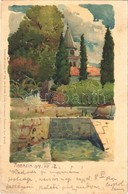 T2/T3 1904 Abbazia, Opatija; Kuenstlerpostkarte No. 1136. Von Ottmar Zieher Kunstanstalt No. 1478. Litho S: Raoul Frank  - Autres & Non Classés