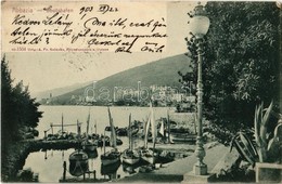 T2/T3 1903 Abbazia, Opatija; Bootshafen / Boat Harbor, Boathouse (EK) - Sonstige & Ohne Zuordnung