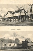 T2/T3 Verbász, Vrbas; Újverbász és Óverbász Vasútállomások, Gőzmozdony. Jacob Ottó Fényképész / Railway Station, Locomot - Ohne Zuordnung