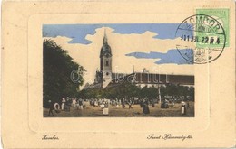 T2/T3 1911 Zombor, Sombor; Szentháromság Tér, Piac / Trinity Square And Market. TCV Card  (EK) - Ohne Zuordnung
