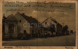 T4 1943 Murakirály, Murski Kraljevec, Donji Kraljevec; Vasút Utca, üzlet, Posta Hivatal, Magyar Zászló / Railway Street, - Non Classés