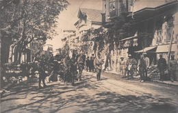 SYRIE - DAMAS - Carte-Photo - Barrage Devant La Chapelle Jeanne D'Arc, Lors De La Révolte Druze En 1925 - Voir Le Dos - Syrie