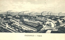 T2 Enzesfeld, Fabrik (Metallwerke) / Metal Factory. The Writer Of The Letter Is A Hungarian Worker Who Worked In The Rec - Autres & Non Classés
