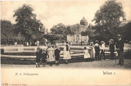 ** T2 Wien, Vienna, Bécs I. K. K. Volksgarten. C. Ledermann Jr. 5064. / Park, Children, Fountain - Other & Unclassified